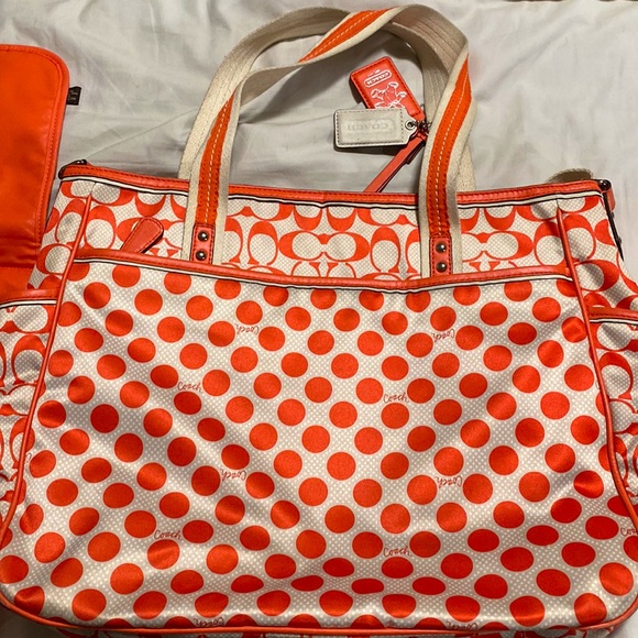 Coach Bags Coach Diaper Bag With Crossbody Strap Fun Summer Colors